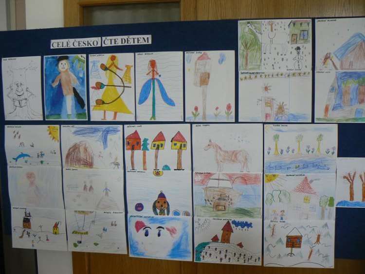 Obrázky dětí do soutěže Celé česko čte dětem