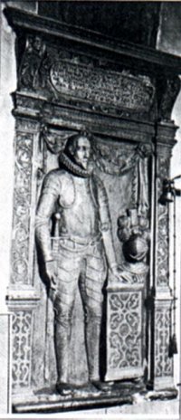 Náhrobek Rudolfa purkrabího z Donína z roku 1610.